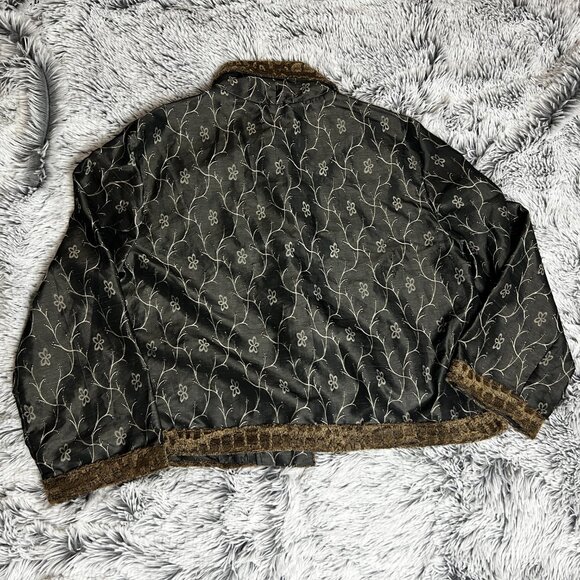 Broadway Vintage Collection NY Floral Embroidered Jacket One Size See Photos - Picture 4 of 12